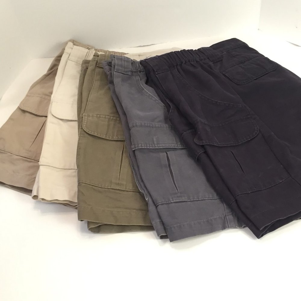 Savane 100%-Cotton Men's Cargo Shorts 5-Pr.-Bundle